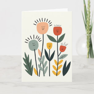 Floral Mothers Day Smiles Card