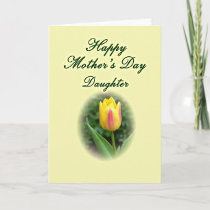 Floral Mothers Day Striped Card