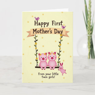 Floral Mothers Day Swing Card