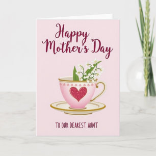Floral Mothers Day Teacup Bloom Card