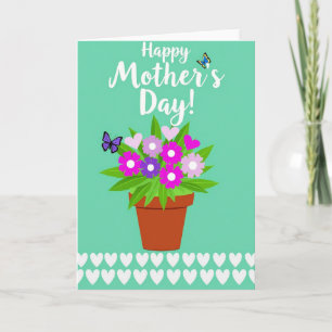 Floral Mothers Day Terracotta Card
