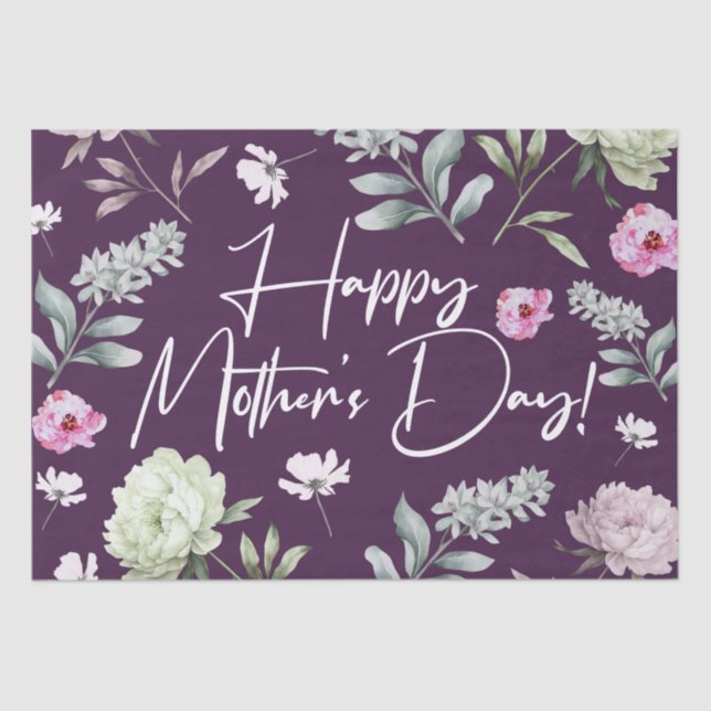 Floral Mother's Day Tissue Paper (Front)