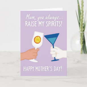 Floral Mothers Day Toast Card