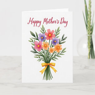 Floral Mothers Day Tribute Card
