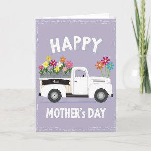 Floral Mothers Day Truck Card