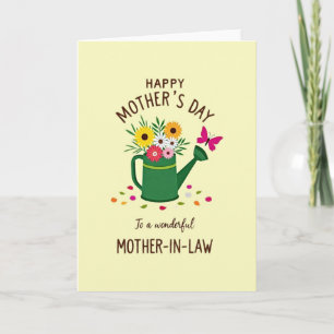 Floral Mothers Day Watering Card
