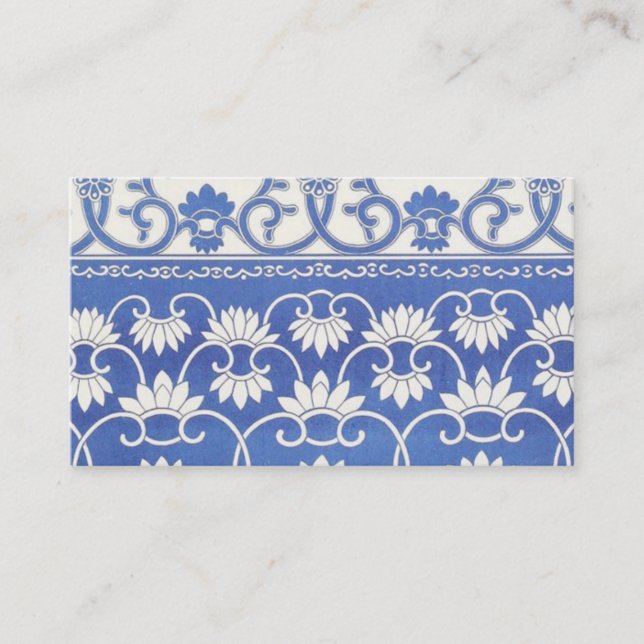 Floral Motif Business Cards (Front)