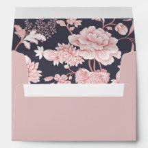 Floral Motif in Pink and Grey Wedding
