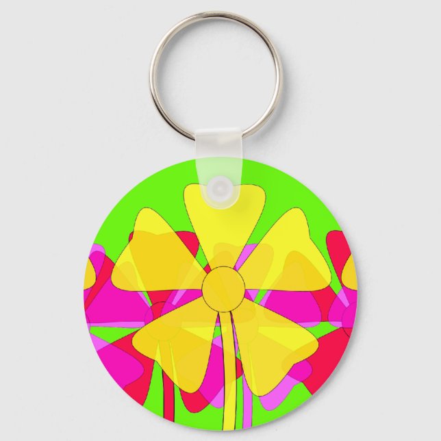 Floral Motif Key Ring (Front)