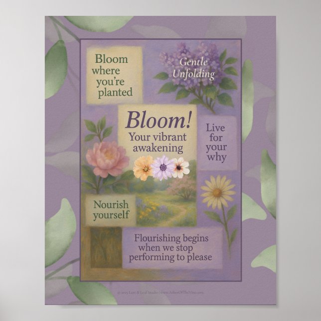 Floral Motivation Poster (Front)