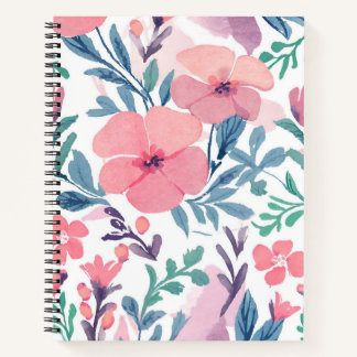 Floral Motivation Spiral Notebook