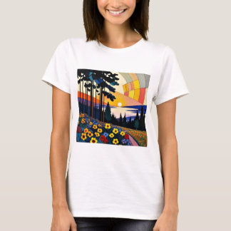 Floral Mountainside T-Shirt