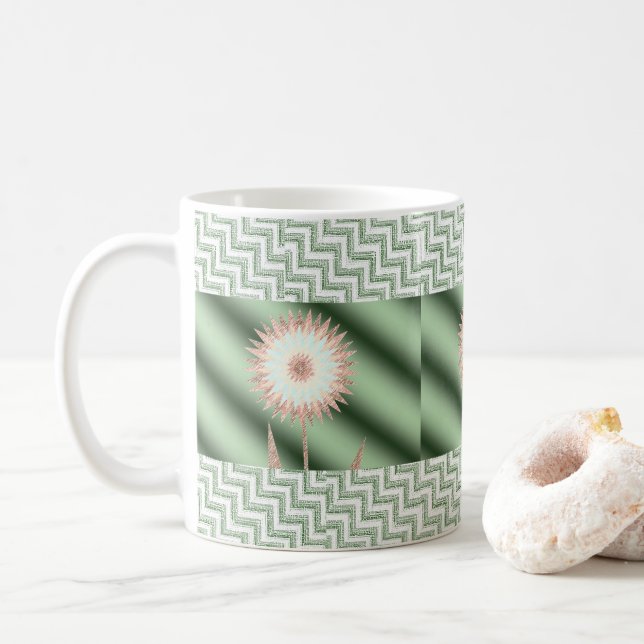 Floral Mug (With Donut)