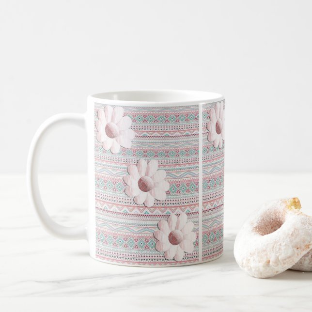 Floral Mug (With Donut)