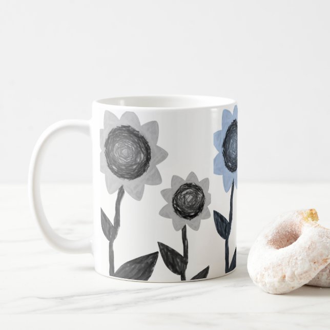 Floral Mug (With Donut)