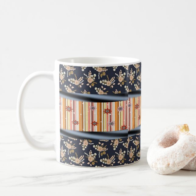Floral Mug (With Donut)