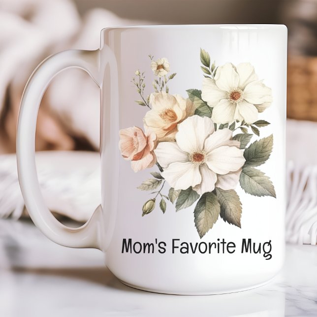 Floral Mug for Mum & Her, Birthday, Mothers day (mom gift mug, mama gift mug, mother mug, daughter gift mug, birthday gift mug, Mother’s Day mug, )