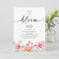 Floral Multi-color Love is in Bloom Bridal Shower