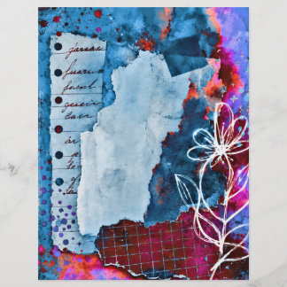 floral multi purpose craft paper 