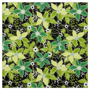 Floral multicolored sketch retro autumn  fabric