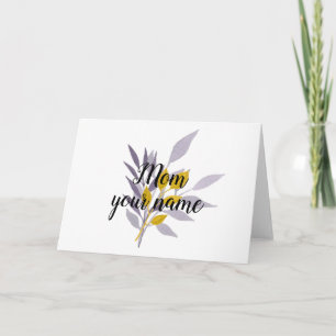 Floral Mum Gift 1 Card