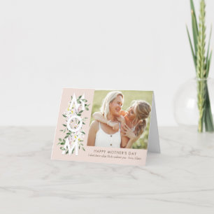 Floral Mum Mother's Day Photo Card