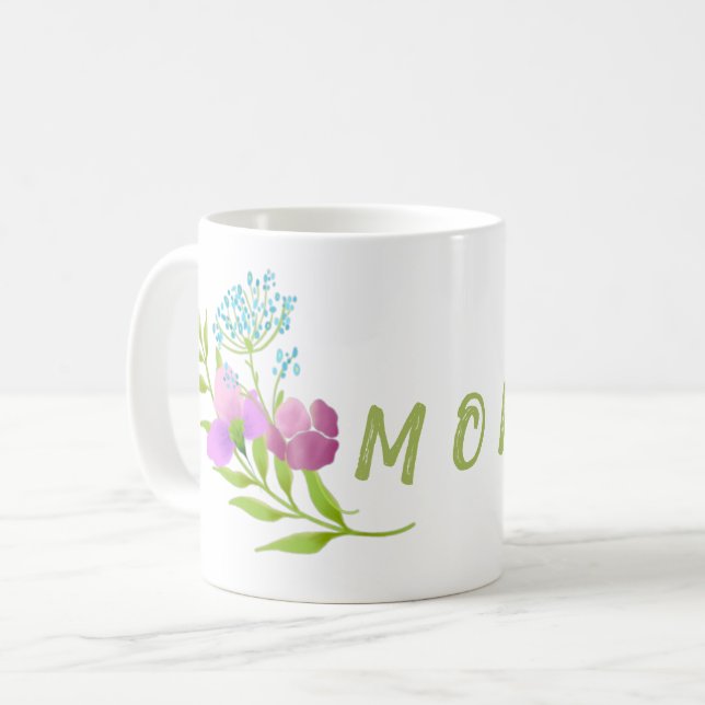 Floral Mum Mug (Front Left)