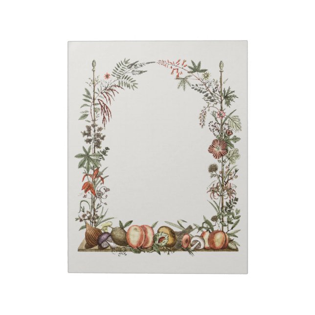Floral Mushroom Arch Notepad (Rotated)