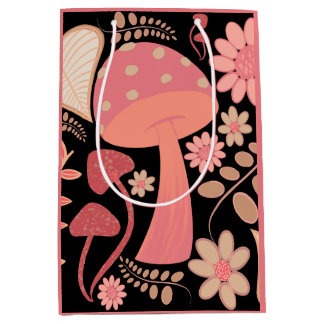 Floral & Mushroom colour of the year Medium Gift Bag