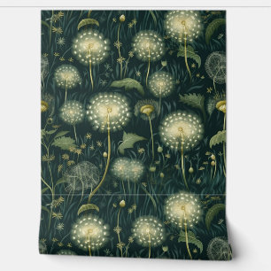 Floral Mystic Dandelion Forest Botanical Foliage Wallpaper