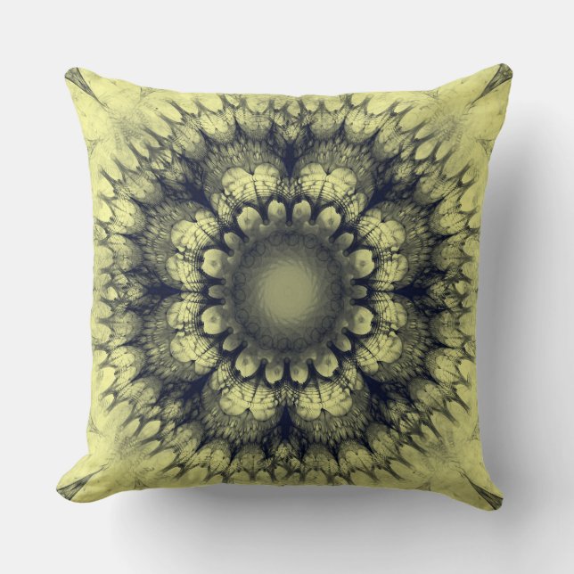 Floral mystical ornament cushion (Front)
