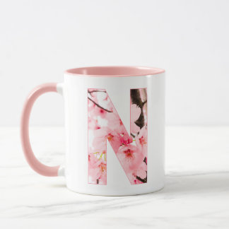 Floral N Initial Mug | Personalised Name & Traits