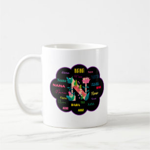 Floral Name Nana Coffee Mug