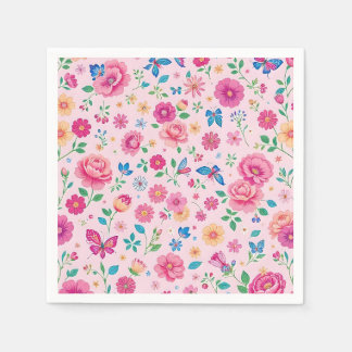 floral napkins