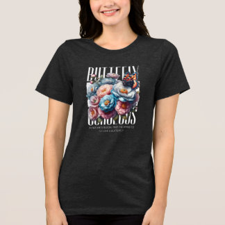 floral natural print feminine nature Tri-Blend shirt