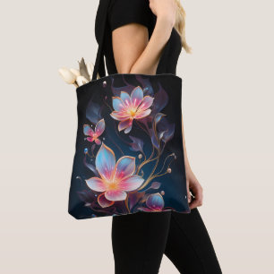 Floral Nature Tote Bag - AI-Generated Art