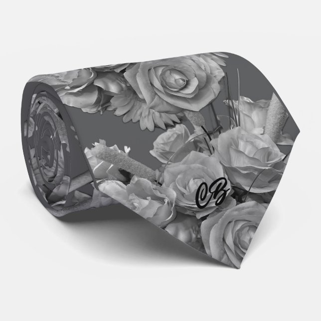"Floral” Neck Tie (Rolled)