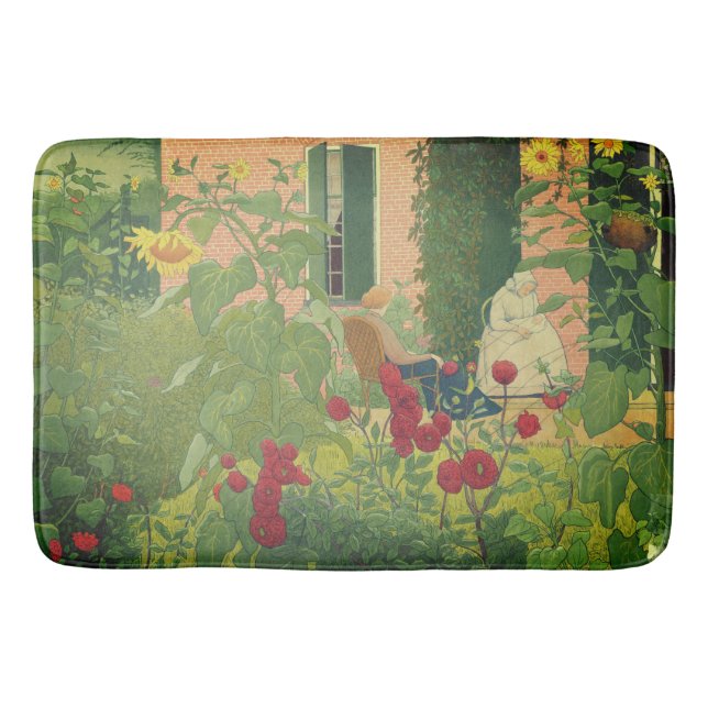 Floral Netherlands Art - Ferdinand Hart Nibbrig Bath Mat (Front)