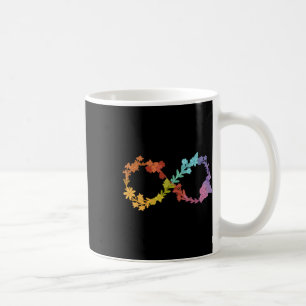 Floral Neurodiversity Infinity Symbol Autism Aware Coffee Mug