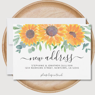  Floral New Address Moving Announcement 