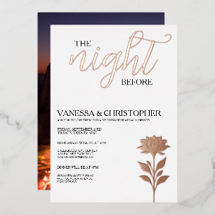 Floral Night Before Wedding Rehearsal