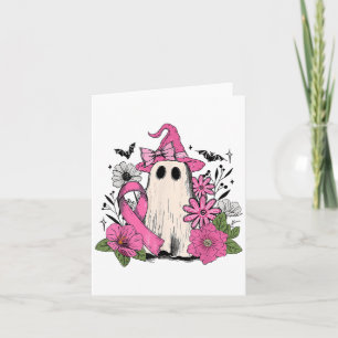 Floral Nk Boo Ghost Breast Cancer Awareness Soky S Card
