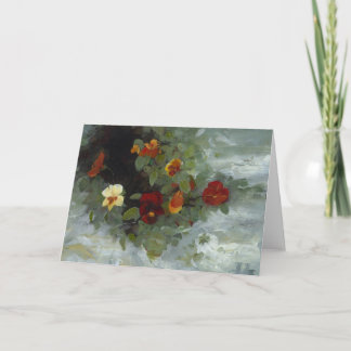 Floral note card