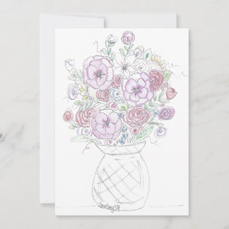 Floral note cards 