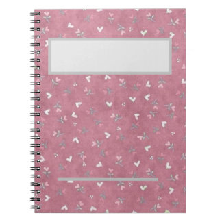 Floral Notebook For Daily Activity|Cute Pink Heart