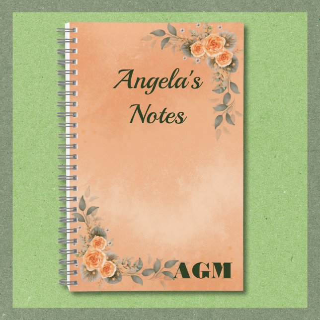 Floral Notebook for Someone Special! (Notebooks are available in multiple sizes, with a selection of interior page designs.)
