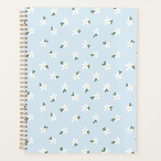 Floral notebook planner (Front)