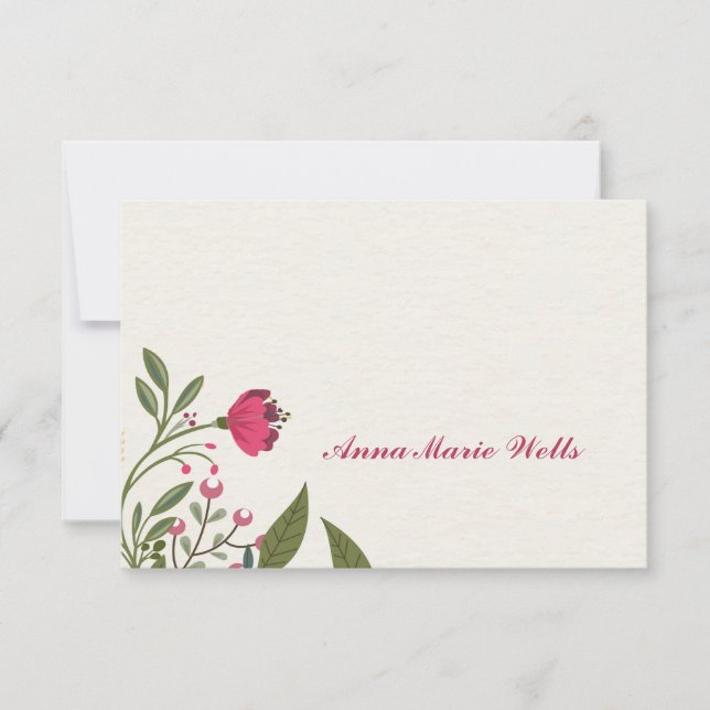 Floral Notecard (Front)