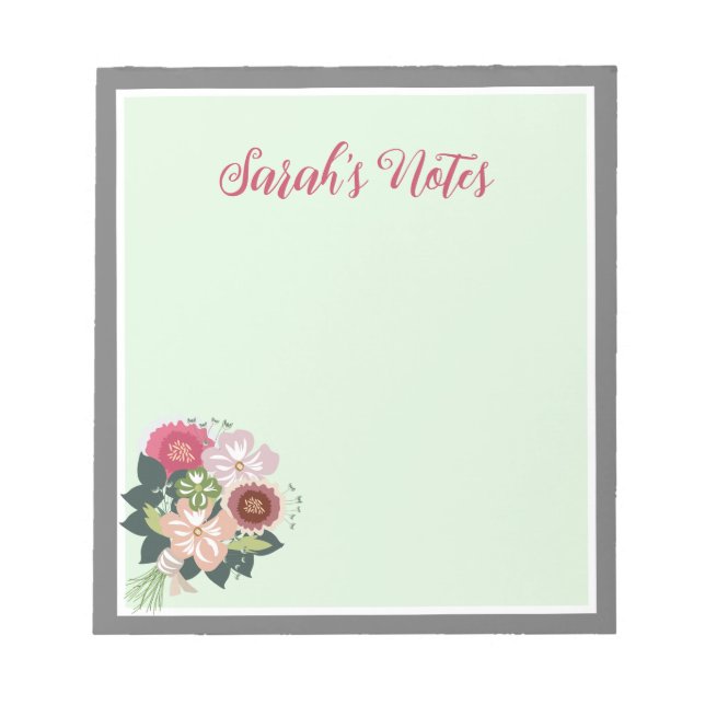 Floral Notepad (Front)