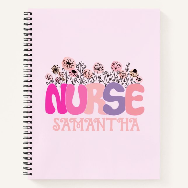 Floral Nurse Notebook (Front)